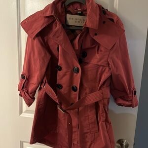 Burberry Britt Raincoat with hood